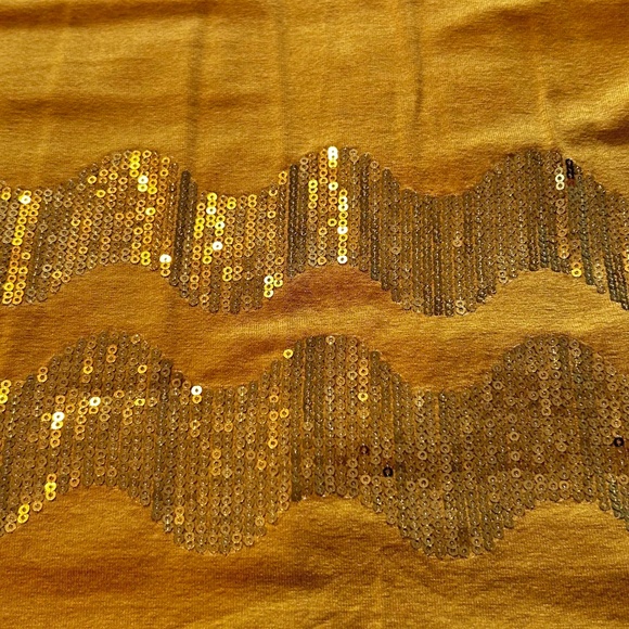 SWEATER SET, 2 PIECE, CARDIGAN & MATCHING SEQUIN TANK SET, GOLD, SIZE 3X, METAL - Picture 4 of 16